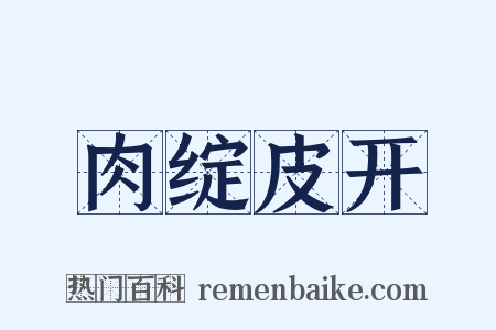 肉绽皮开是什么意思的图片